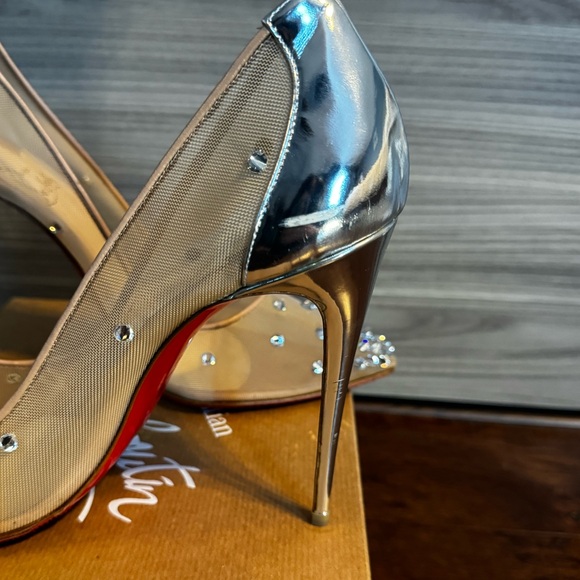 Christian Louboutin Degra 2019 100 Rete/Nappa/SP Pumps-41 - Picture 13 of 15